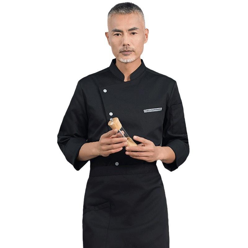 メンズケータリング長袖通気性シェフユニフォーム作業服刺繍名プ - Embroidery Kitchen のレビューと価格