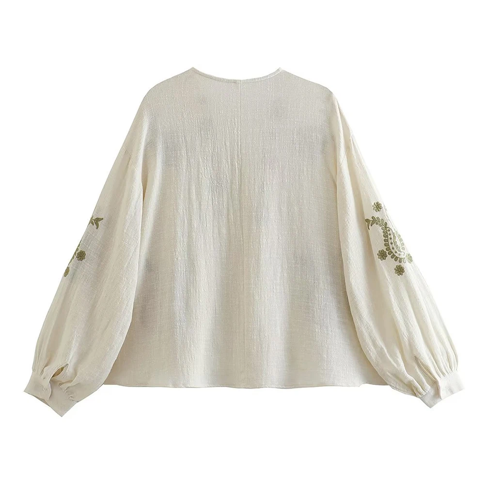 女性のためのゆったりとした綿の刺embroideryシャツ, - Embroidery On Shirt のレビューと価格