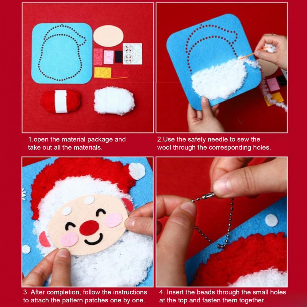 初心者向けクラフトキット 初心者向けクリスマス刺繍キット か - Embroidery Xmas Stocking のレビューと価格