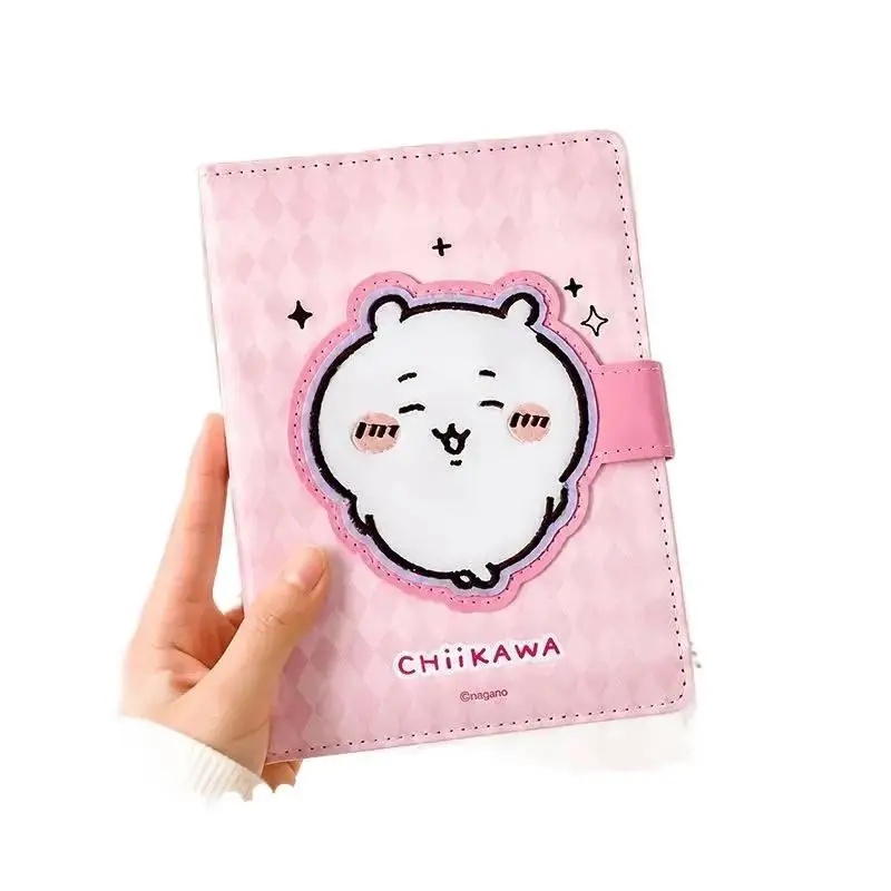チイカワ ハチワレ マグネット式留め具ノート ピンクダイヤモ - Embroidery Journal Book のレビューと価格