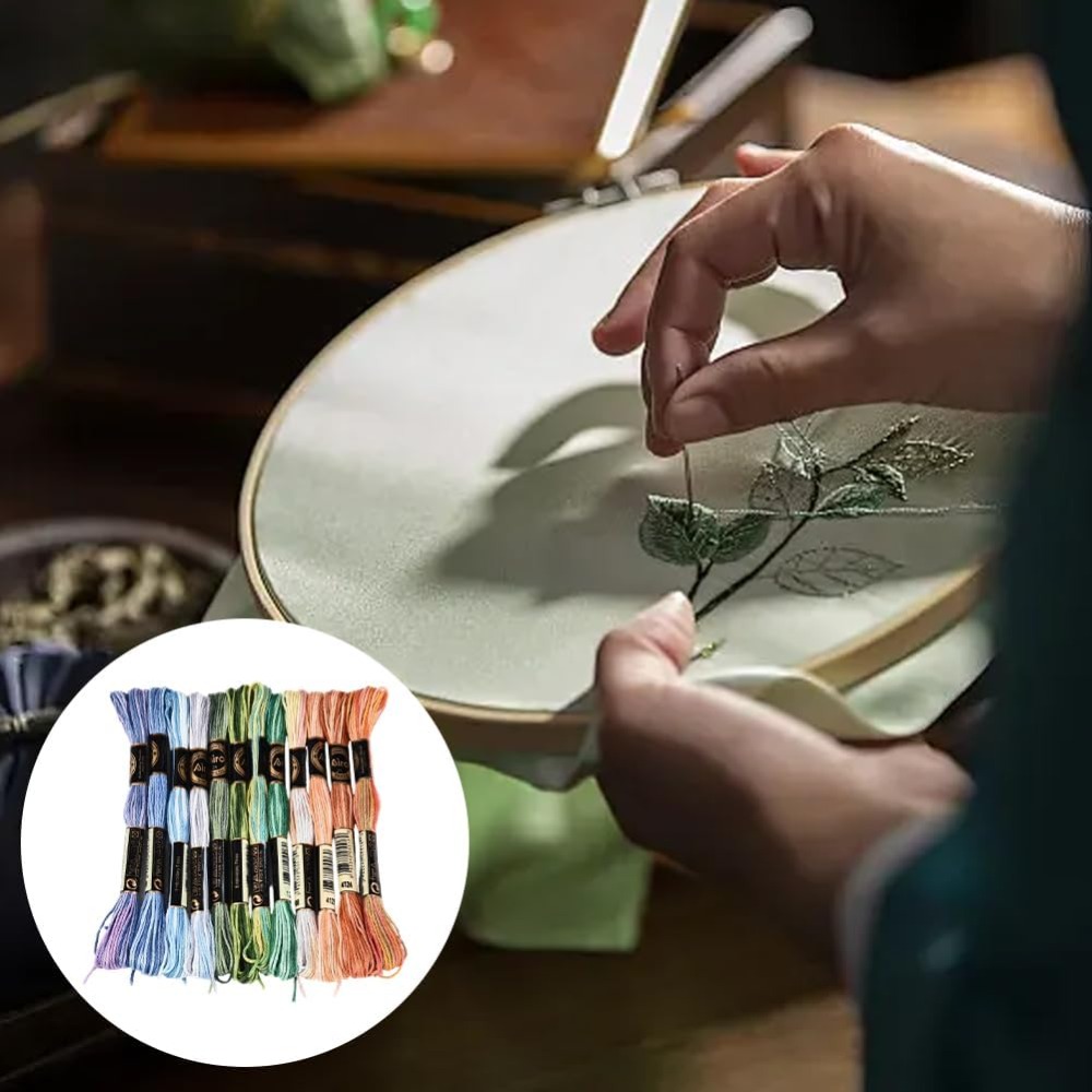 12かせ105ヤードクロスステッチフロス、色とりどりの友情ブ - Embroidery Stitches のレビューと価格