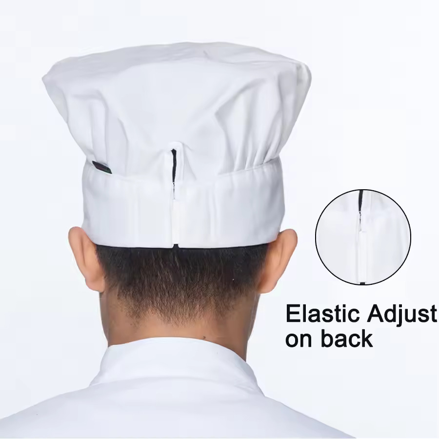 カスタムシェフキャップ男性女性キッチン調理無地帽子ケータリン - Embroidery Kitchen のレビューと価格