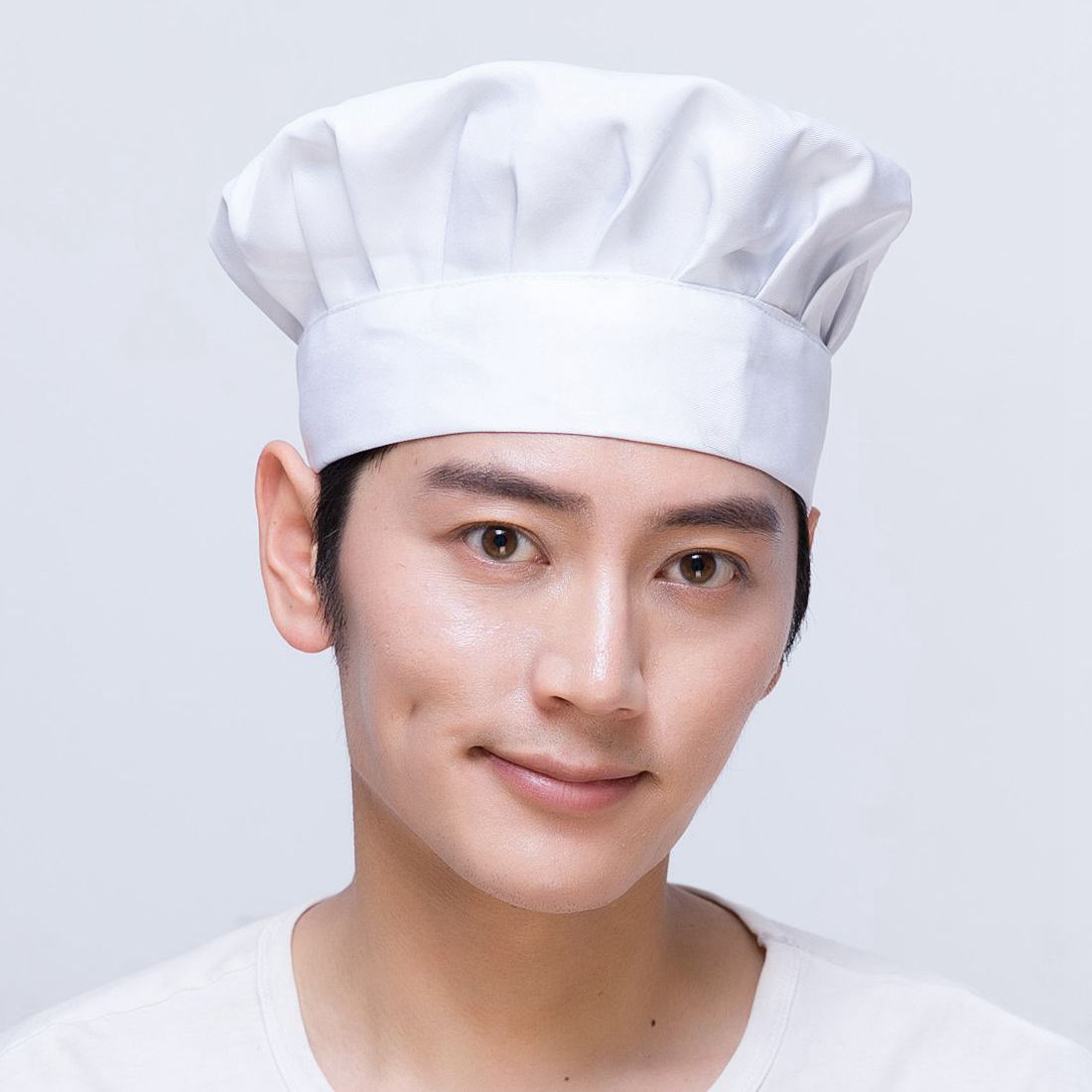 カスタムシェフキャップ男性女性キッチン調理無地帽子ケータリン - Embroidery Kitchen のレビューと価格