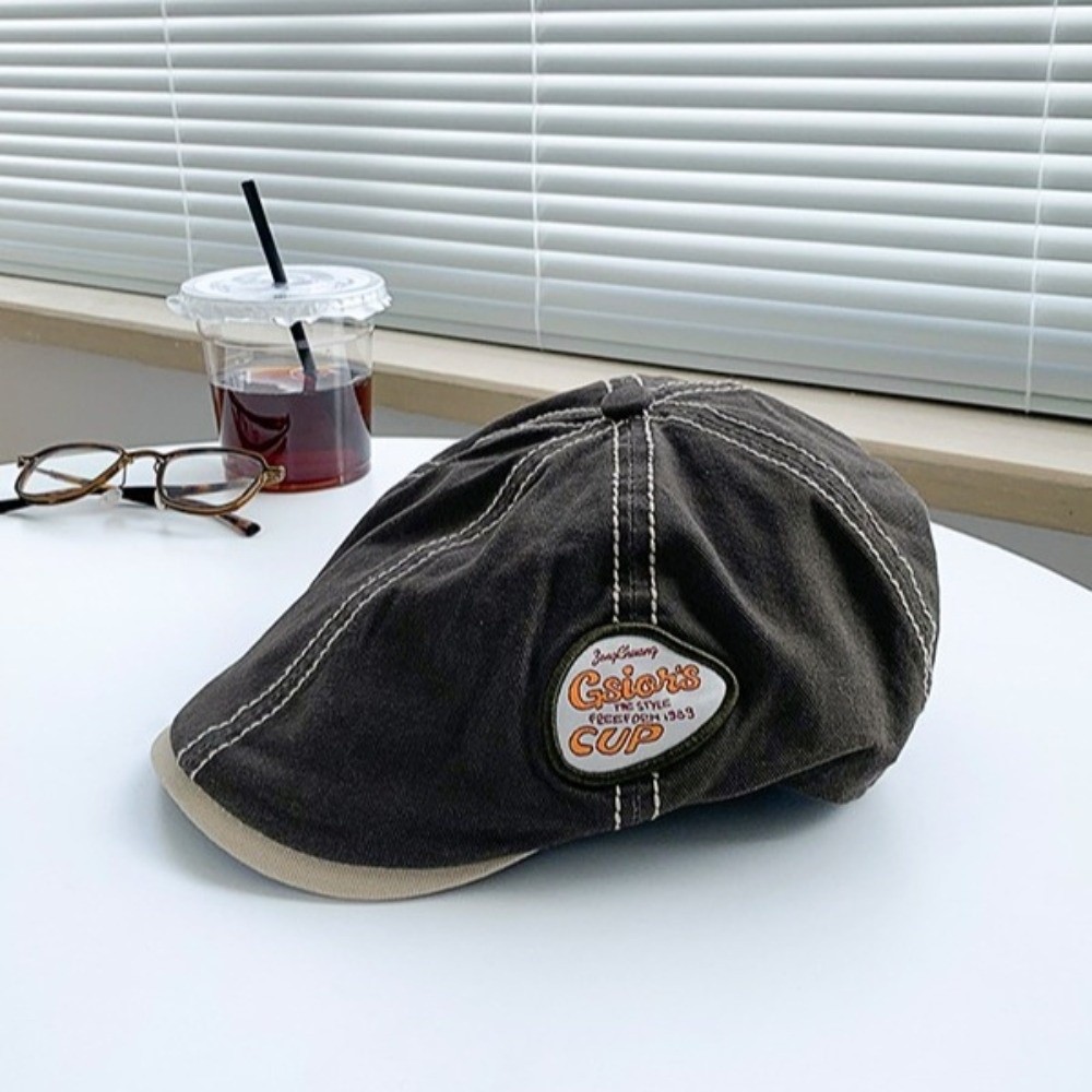 カジュアルヴィンテージニュースボーイフラットキャップY2k和 - Embroidery Artist のレビューと価格
