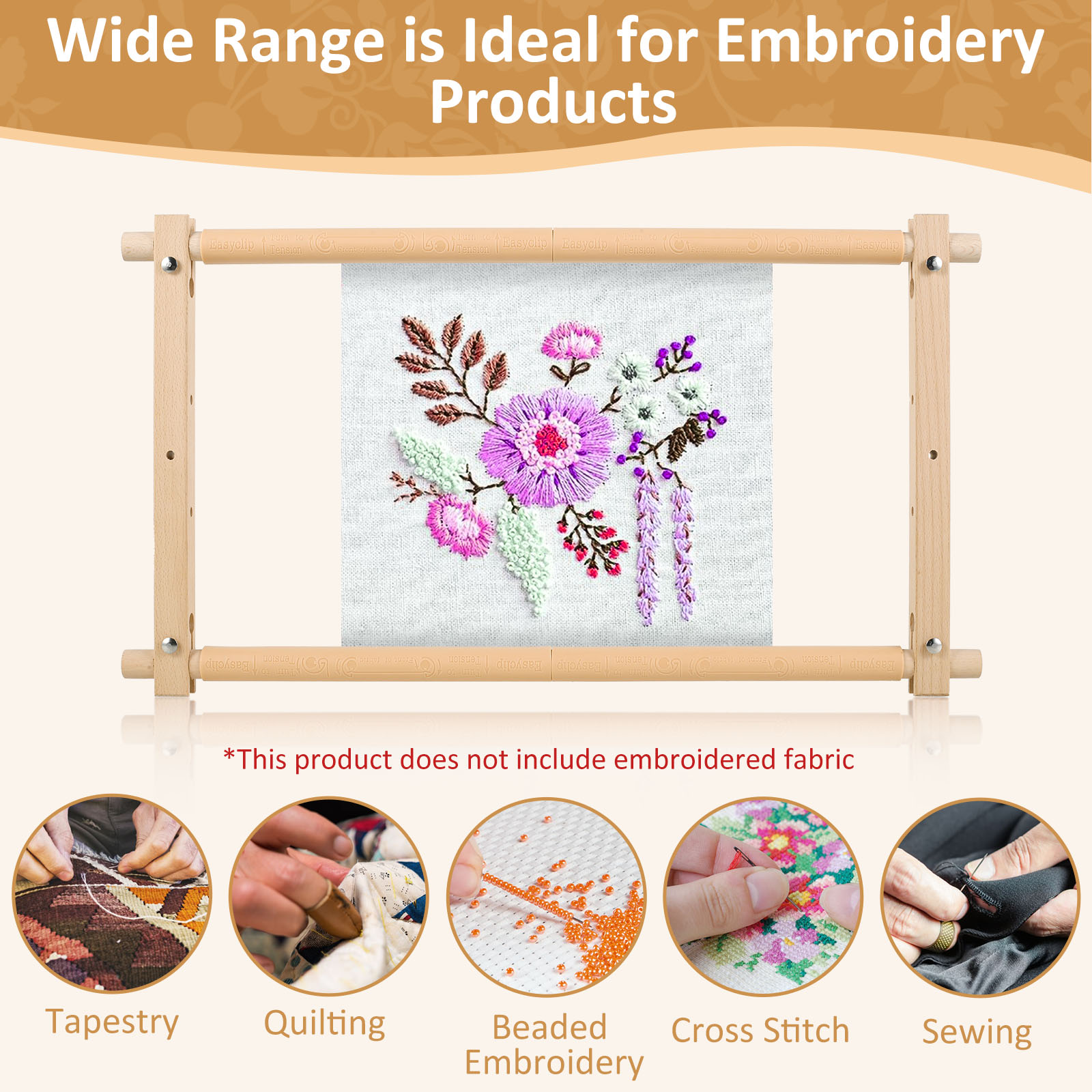 刺繍枠 ニードルポイント刺繍 タペストリー スクロールフレー - Embroidery Removal のレビューと価格