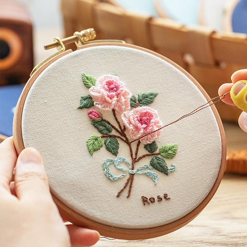 1個入り 高品質ブナ材刺繍枠 木製刺繍サークルリングホルダー - Embroidery Zone のレビューと価格