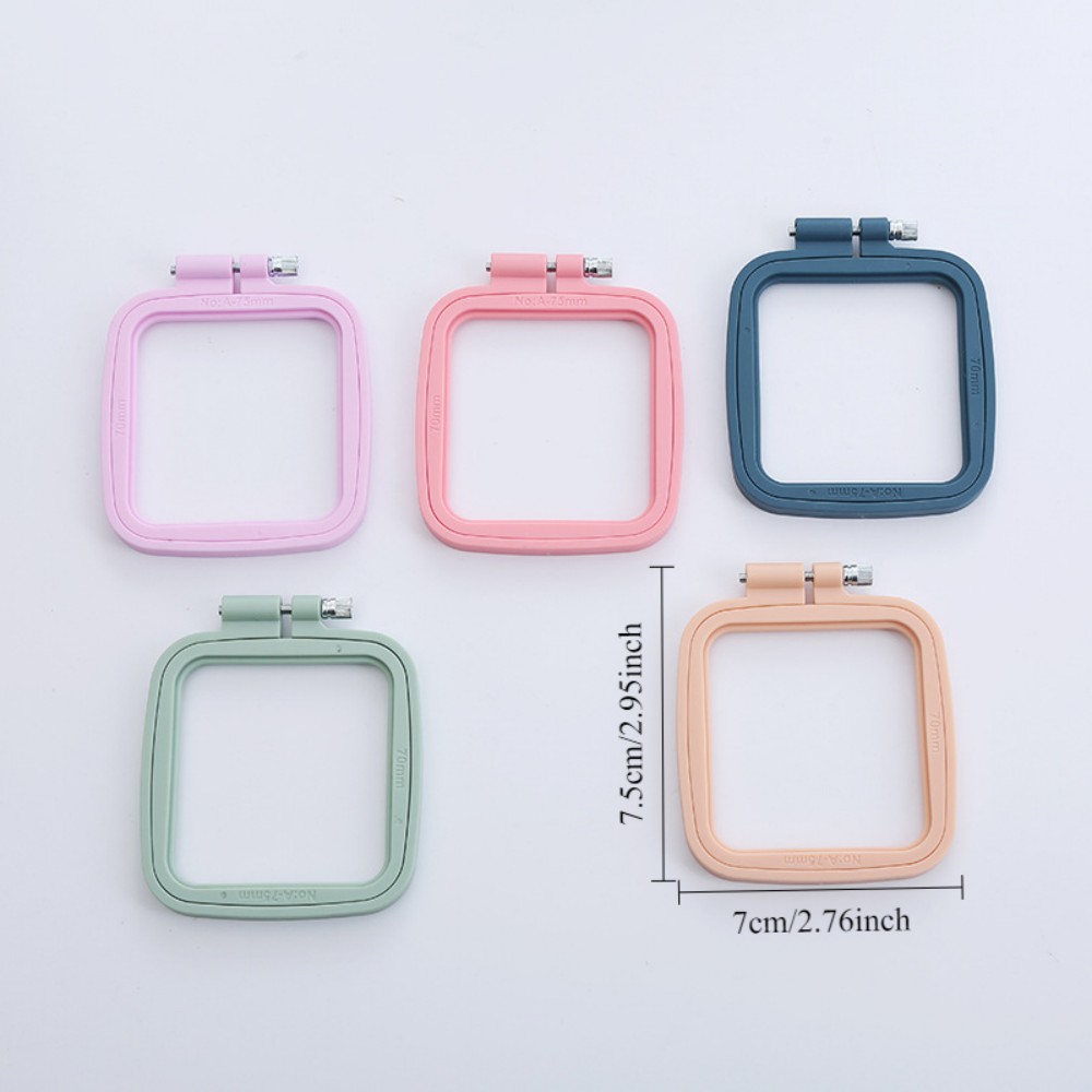 楕円形/正方形のプラスチック刺繍フープフレームカラー刺繍フー - Embroidery Hoop Plastic のレビューと価格