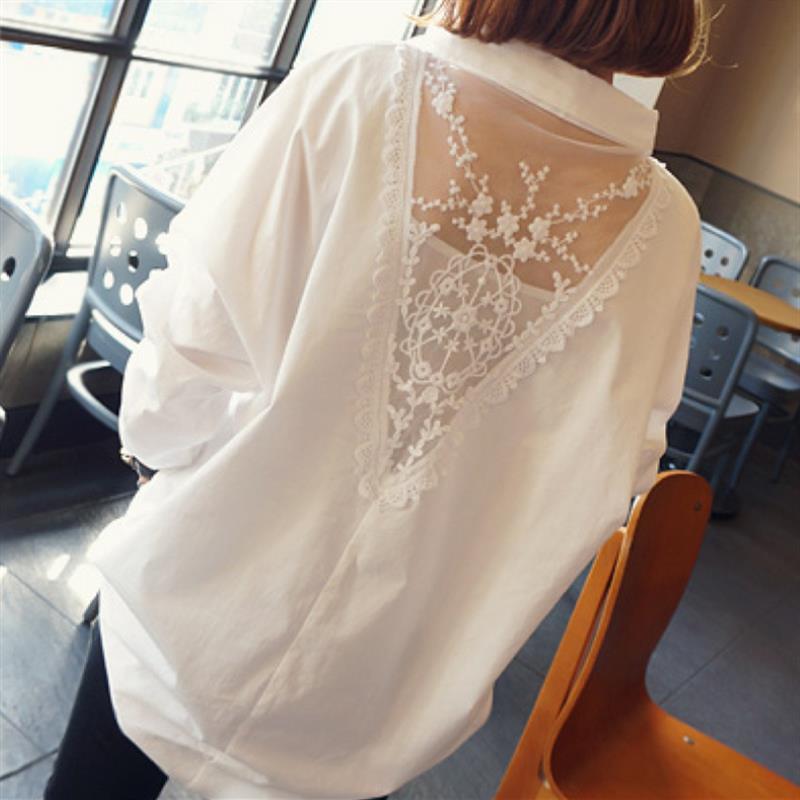 女性の刺繍入りガーゼシャツ,特大のゆったりとしたブラウス,V - Embroidery On Shirt のレビューと価格