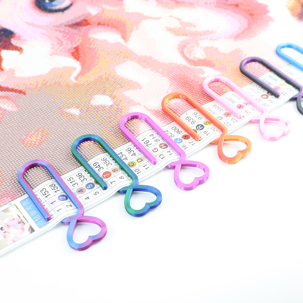 2個のダイヤモンドペインティングキャンバスクリップセット - - Embroidery Hoop Plastic のレビューと価格